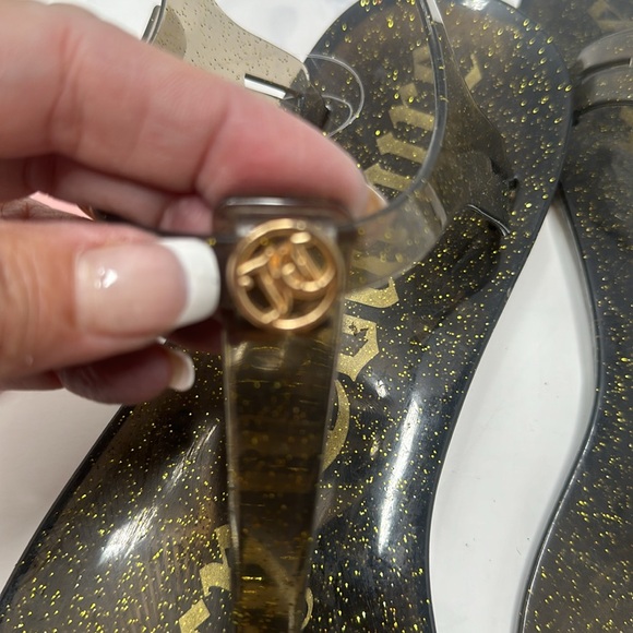 JUICY COUTURE JELLY FLIP FLOP NEW w/TAG HOLLANDER STYLE PLATIC THONGS 10 M - Picture 2 of 9